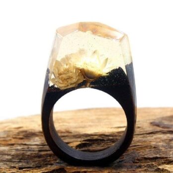 Bague en bois artisanal – Brillance